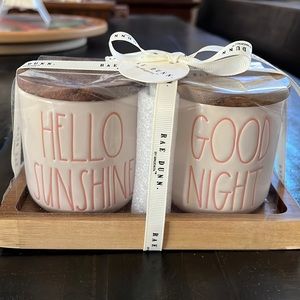 NWT Rae Dunn, Hello Sunshine & Good Night